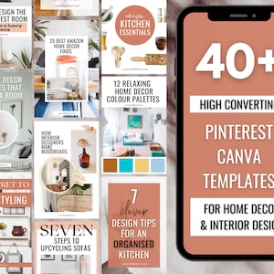 40 Pinterest Canva Templates for Home Decor Niche