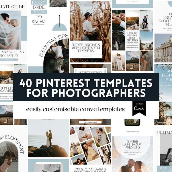 Modèles Pinterest pour photographes | Toile