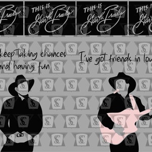GARTH BROOKS fichier svg pdf dxf jpeg coupé silhouette cricuit pour tasses et chemises