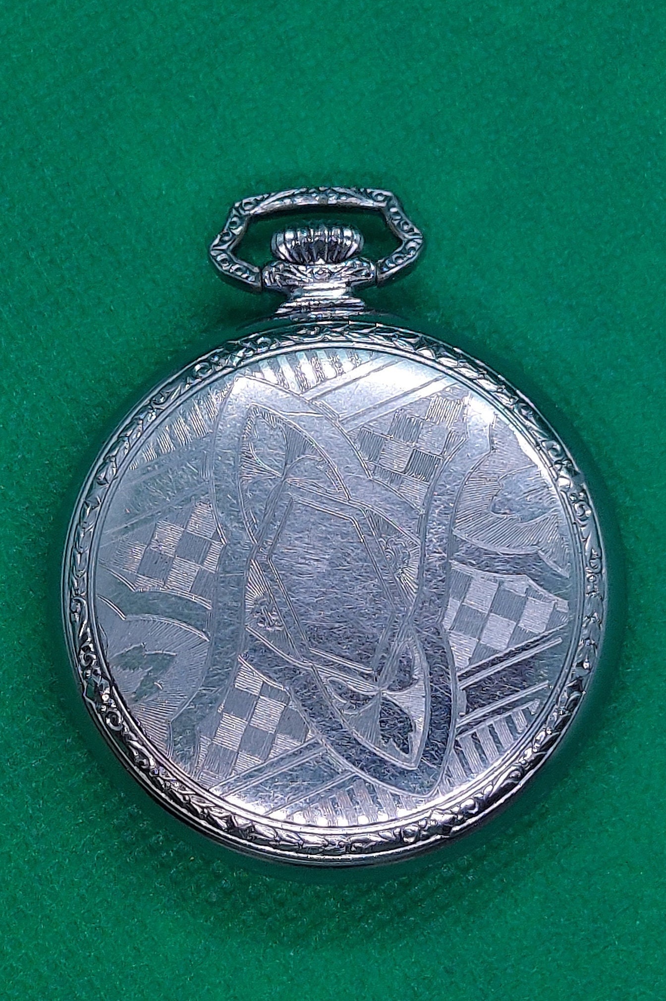 Vintage Elgin Pocket Watch 15 Jewel Ornate Dial Sub Seconds Defiance Case Antique 1909 Elgin Pocket Watch 15 Jewel Model 6 Grade/312  main image 2