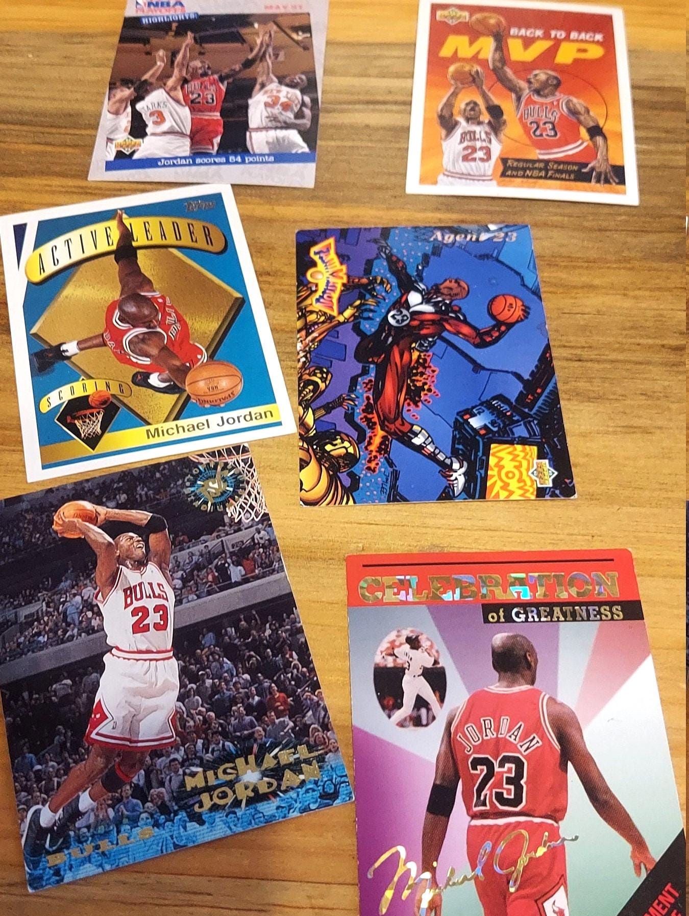レトロスペクト・マイケルジョーダン　ポストカード6枚セット 1991 Nike Michael Jordan Spike Lee 6 CARD Set OPENED