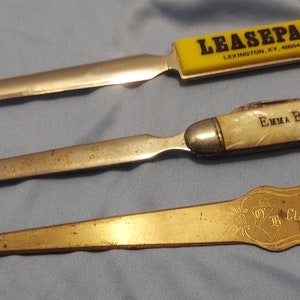 Vintage assorted Letter openers advertisement items