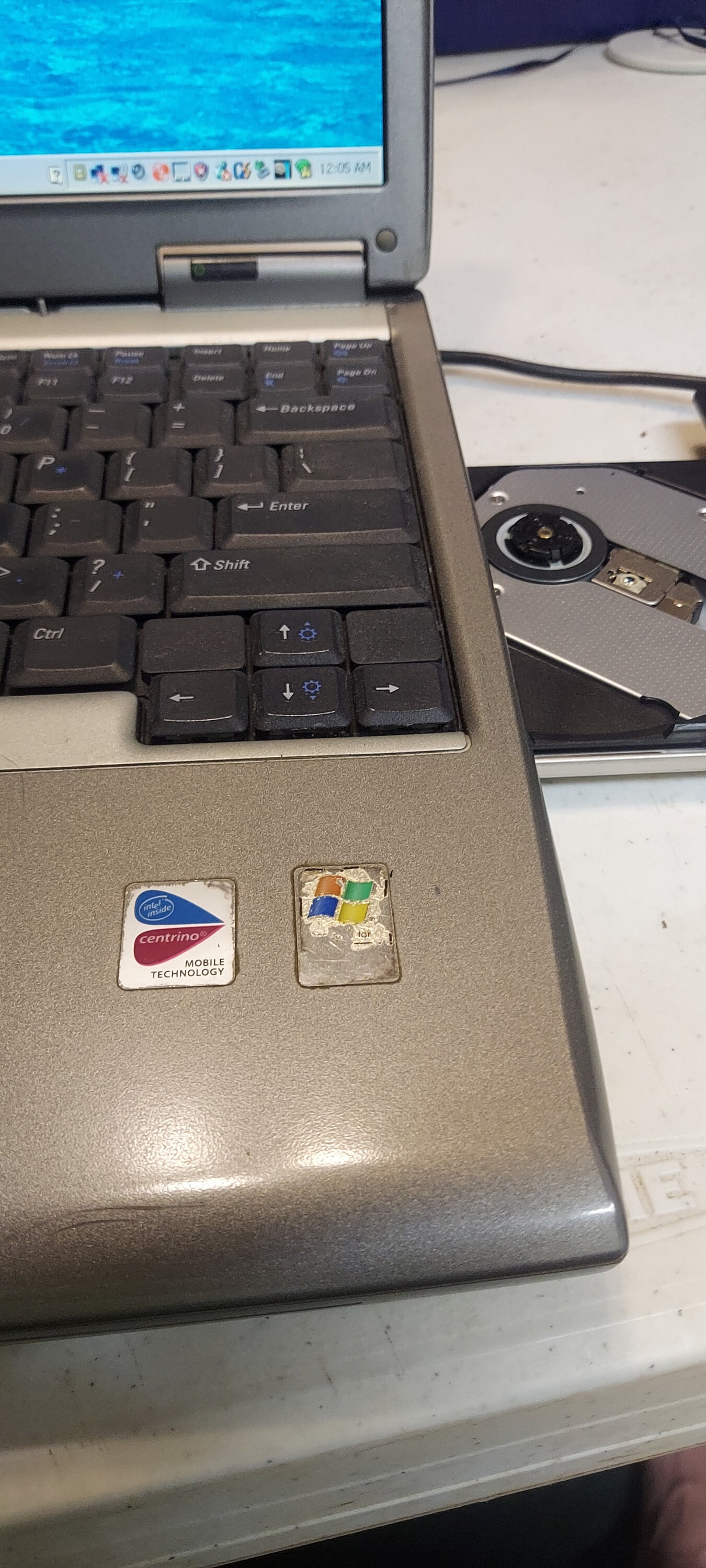 Vintage Dell Latitude D610 Laptop With Dvd Player and Replacement AC