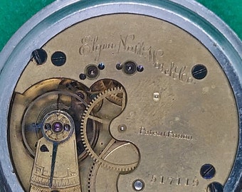 Vintage Elgin Pocket Watch, Art Deco Defiance Case (for  display picture 1