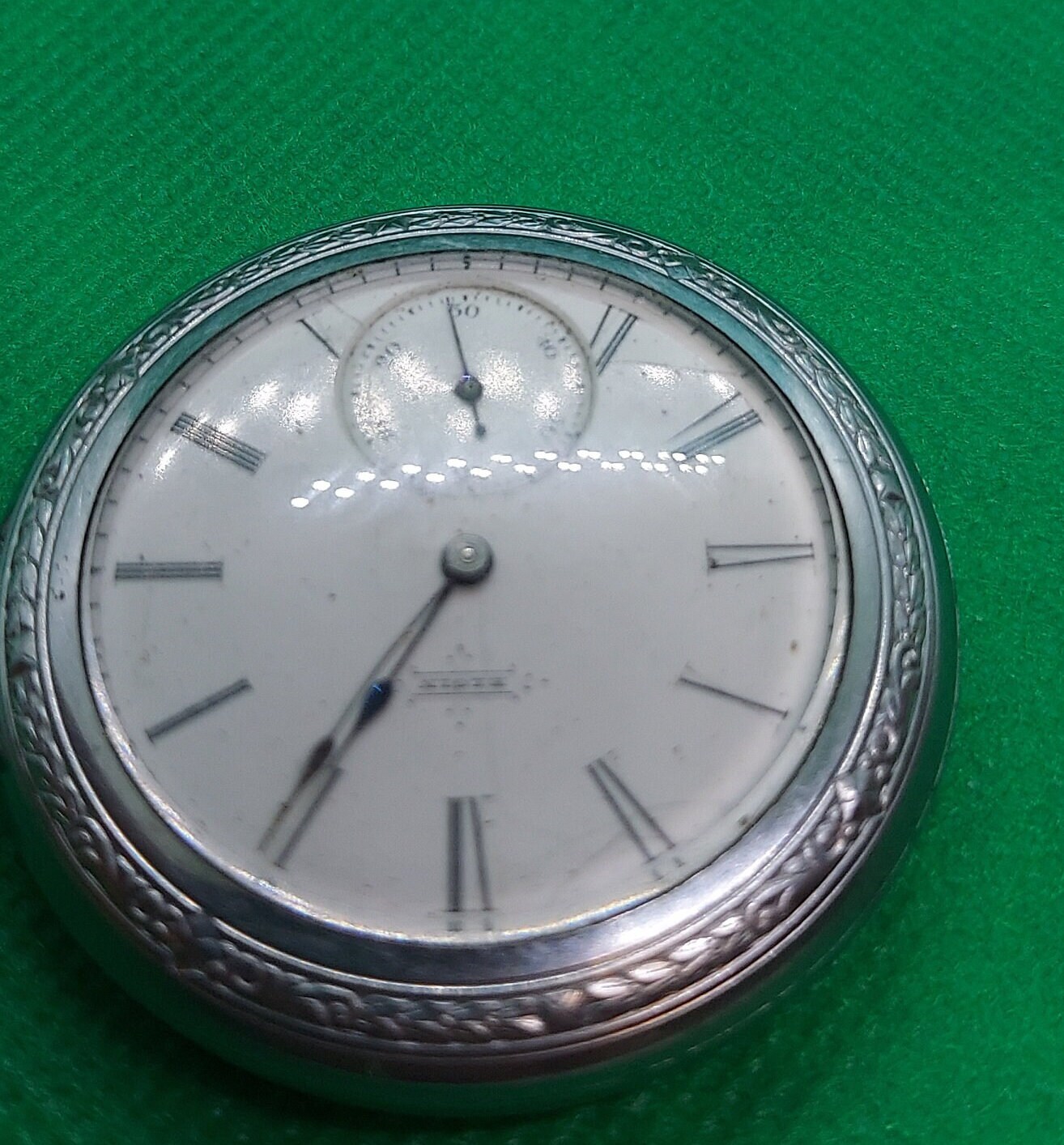 Vintage Elgin Pocket Watch, Art Deco Defiance Case (for  display picture 2