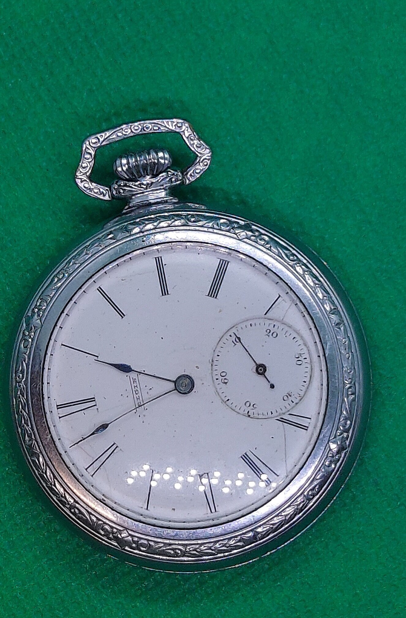 Vintage Elgin Pocket Watch, Art Deco Defiance Case (for 