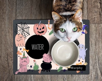 Personalized Pet Placemat, Dog Cat Pet Feeding Mat, Pet Food Feeding Mat, Pet Supplies, Pet lover gift, Cat accessories, Custom pet mat,