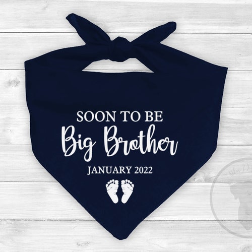 Dog Bandana Pregnancy Announcement Soon to Be Big Sister Dog Etsy