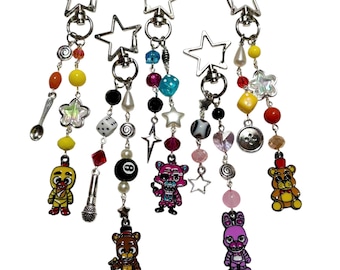 FNAF Charms/ Keychains | Video Game Bag Charm
