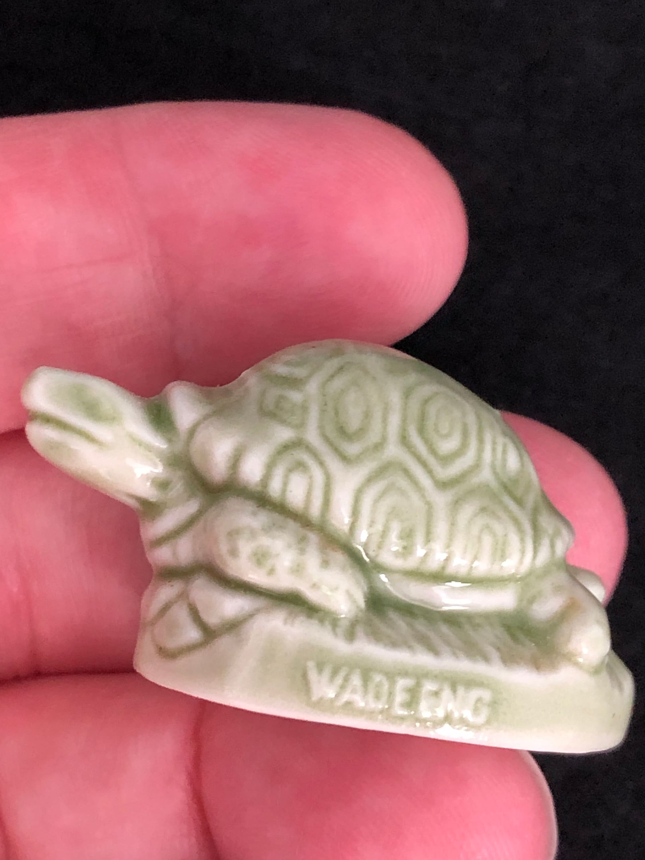 Wade England Whimsies Miniature Jade Green Turtle and Hugging Etsy