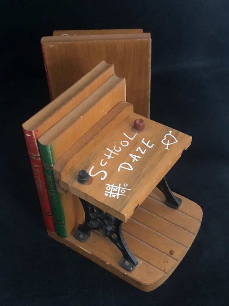 School Daze Bookends Enesco School Desk Bookends Etsy