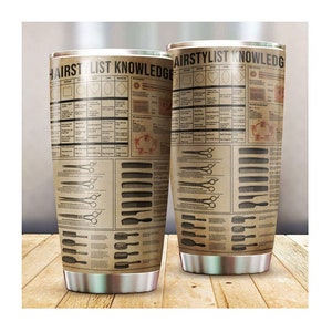 Hairstylist Knowledge Tumbler, Hairstylist Tumbler, Gifts For Her, Hairdresser Gifts,  Barber Tumbler, Hair Dresser Gift, Beauty Salon Gifts