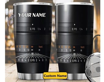 Fotograf Geschenk, Fotograf Becher, Name Becher, Kamera Geschenk, Fotografie Geschenk, Kamera Objektiv Becher, Geschenke für ihn, Geburtstagsgeschenke