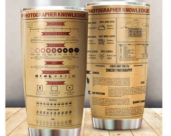 Fotograf Wissen Becher, Kamera Kaffeetasse, Geschenk für Fotografen, Geschenk für ihn, Fotografie Tasse, Kamera Wissen, Weihnachtsgeschenk