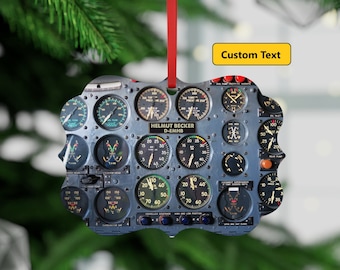 Pilot Christmas Ornament, Pilot Personalized Gift, Aviator Gift, Gift For Pilot, Airplane Ornament, Air Force Gift, Pilot Dad Gift, Aircraft