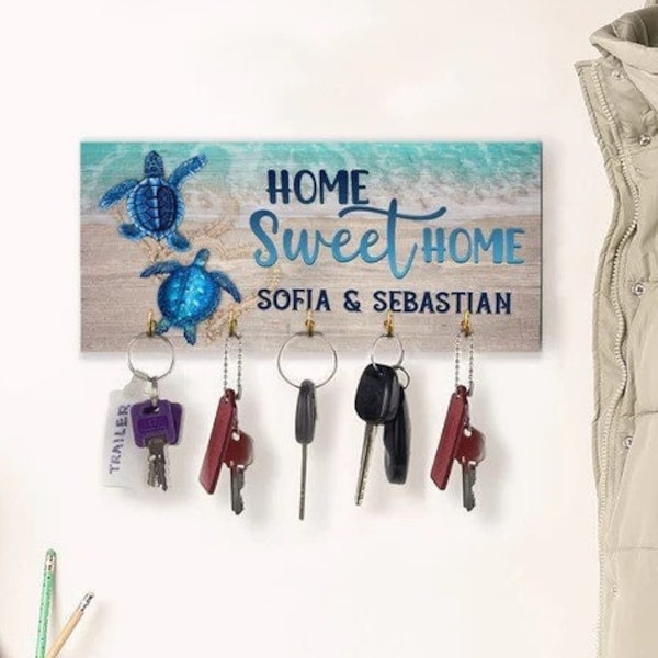 Home Sweet Home Key Holder Etsy