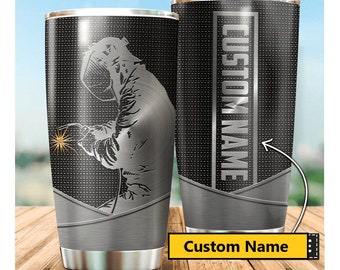 Personalized Welder Tumbler, Gift For Welder, Torch Gift, Gifts for Mechanics, Welder Gifts For Men, Welding tumbler, Welder Christmas Gift