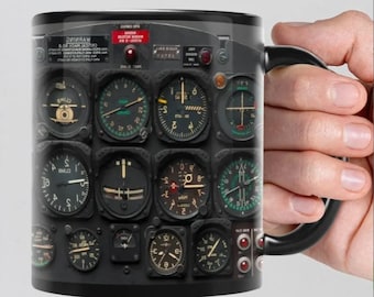 Funny Pilot Coffee Mug, Pilot Indicator, Pilot Retirement Gift, Airline Mechanic, Aviation Coffee Mug, Pilot Gifts for Man, Christmas gift