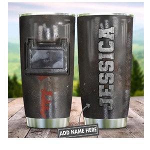 Personalized Welder Tumbler, Gifts for Welders, Torch Gift, Gifts for Mechanics, Welder Gifts For Men, Welding tumbler, Welder Dad Gift