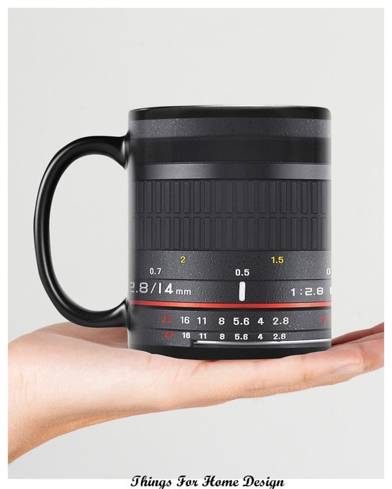 Coffee Mug - Camera Lens Coffee Mug -400ml SUPER BUNDLE 2 LIDS + SP 並行輸入 Camera Lens Mugs, Funny Camera Mug, Photographer FE14 Mugs