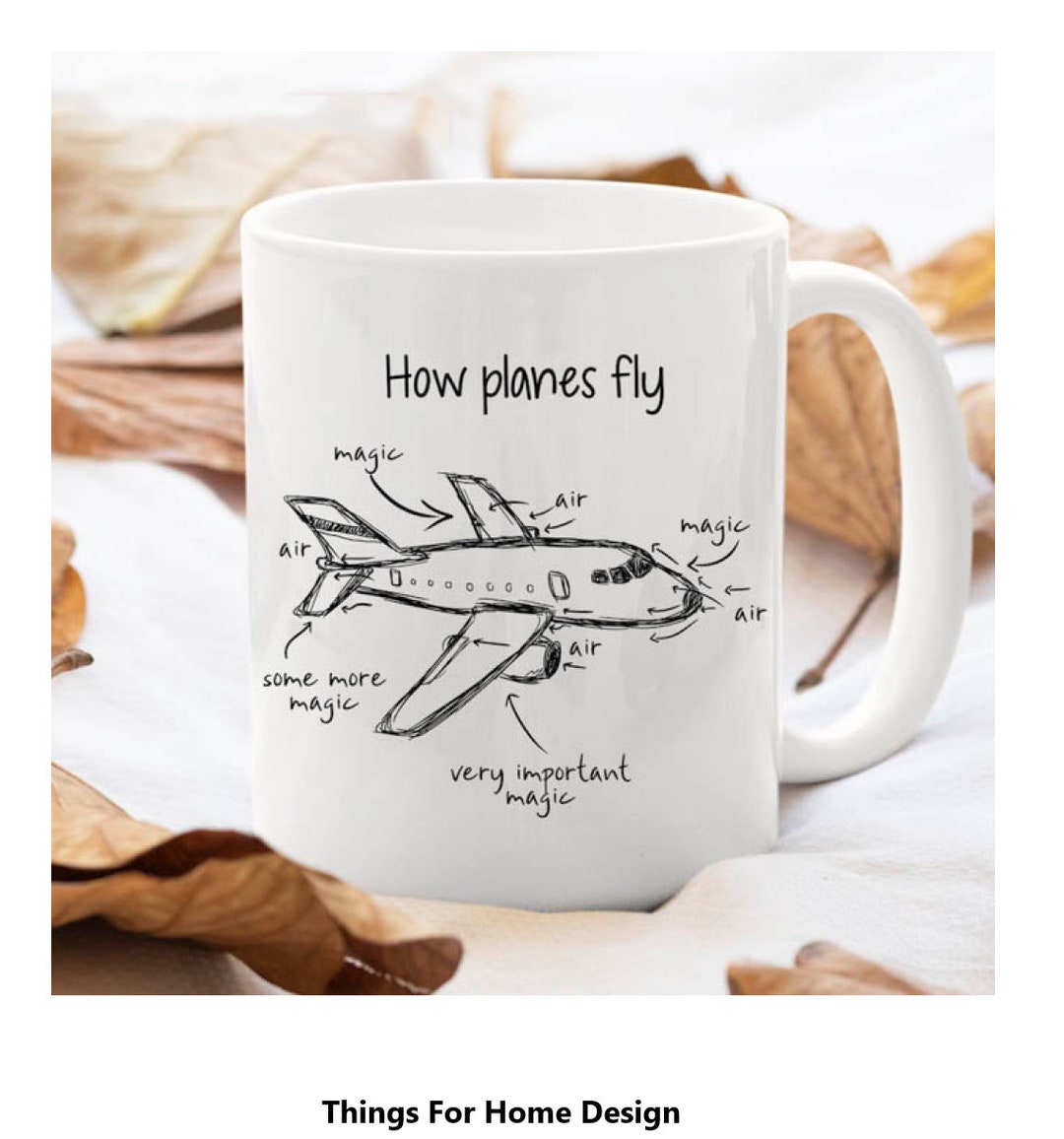 Funny Pilot Mugs, Pilot Gift Ideas, How Planes Fly, Airplane Mug, Pilot Boyfriend, Aviation