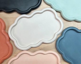 Cloud Tray, Trinket Tray, Bathroom Tray, Jewelry Tray | Eco-Resin