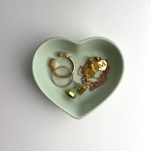 Heart Shaped Jewelry Dish  | Engagement Gift | Wedding Gift | Wedding Favor | Decor | Eco-Resin