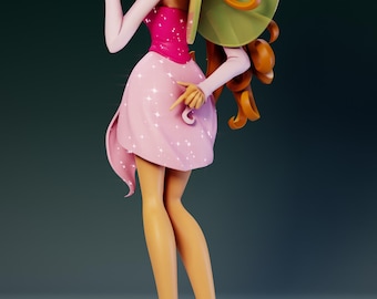 Flower Fairy - Unpainted 3D Printed Figure kit