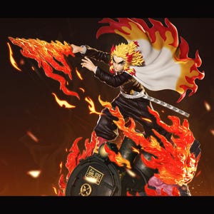 Fire Samurai- Unpainted 3D Printed Figure kit