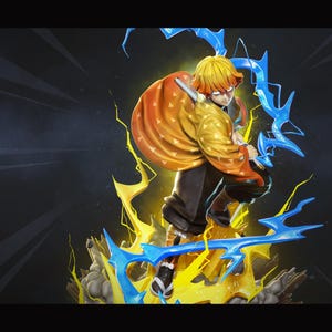 Blitz Samurai - Unbemalte 3D Gedruckt Figurenbausatz