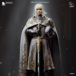 Needlelike Knight - Unpainted 3D Printed Figure kit