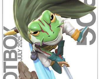 カエル様 カエル 1/10スケールフィギュア - クロノ・トリガー | 未塗装 | NomNom