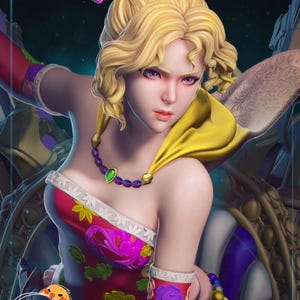 Powerful Magical Heroine- Unpainted 3D Printed Figure kit