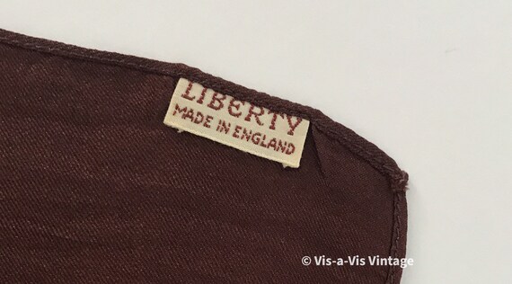 Vintage 1970s Square Scarf, Liberty. - image 3