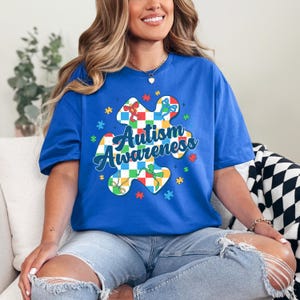 Autism Awareness Puzzle Ribbon T-Shirt: Support & Acceptance