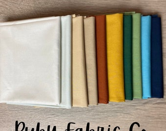 Pure Elements Solid FQ Bundle from Ruby Fabric Co