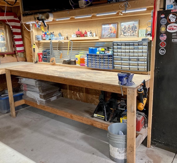 Diy 2024 garage bench