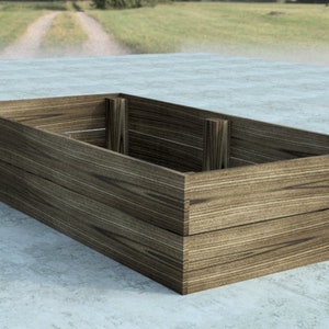 Simple Raised Planter Box Build Plans 6ft X 3ft DIY Garden - Etsy
