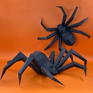 PDF Download, Large Spider DIY 3D Papercraft Model image 4