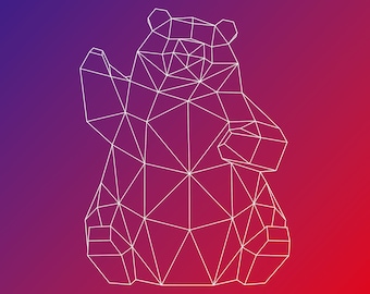 PDF Download, Small Bear DIY 3D Papercraft Model