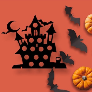 Spooky Halloween BOOzy House - SVG - Digital File - Glowforge