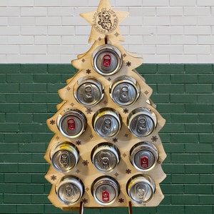 12 Days of Christmas SELTZER Tipsy Tree - SVG - Digital File - Glowforge - Holds 12 Seltzer Cans