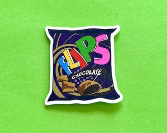 Retro Flips Cereal Bag Sticker: Venezuelan Nostalgia Vinyl Decal