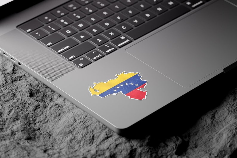 Venezuelan map flag decal drawing