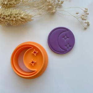 Full moon cookie cutter / Polymer clay cookie cutter / Clay cutter / Clay cutter / Fimo cookie cutter / Polymer clay cutter