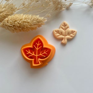 Autumn leaf cookie cutter / Polymer clay cookie cutter / Clay cutter / Clay cutter / Fimo cookie cutter / Polymer clay cutter