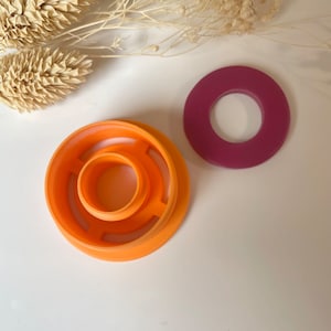 Openwork circle cookie cutter / Polymer clay cookie cutter / Clay cutter / Clay cutter / Fimo cookie cutter / Polymer clay cutter