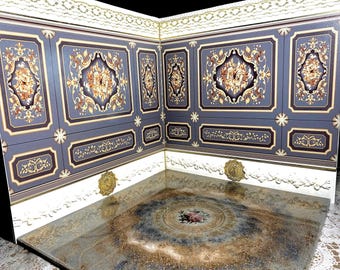 Miniature Roombox Diorama Dollhouse 1/6 Scale Photo Prop