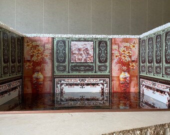 French Style Roombox: 1/6 Scale Doll House Diorama