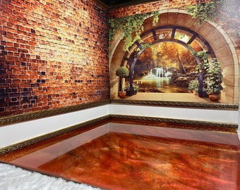 Diorama da boneca Blythe: caixa de exposição em miniatura, escala 1/6